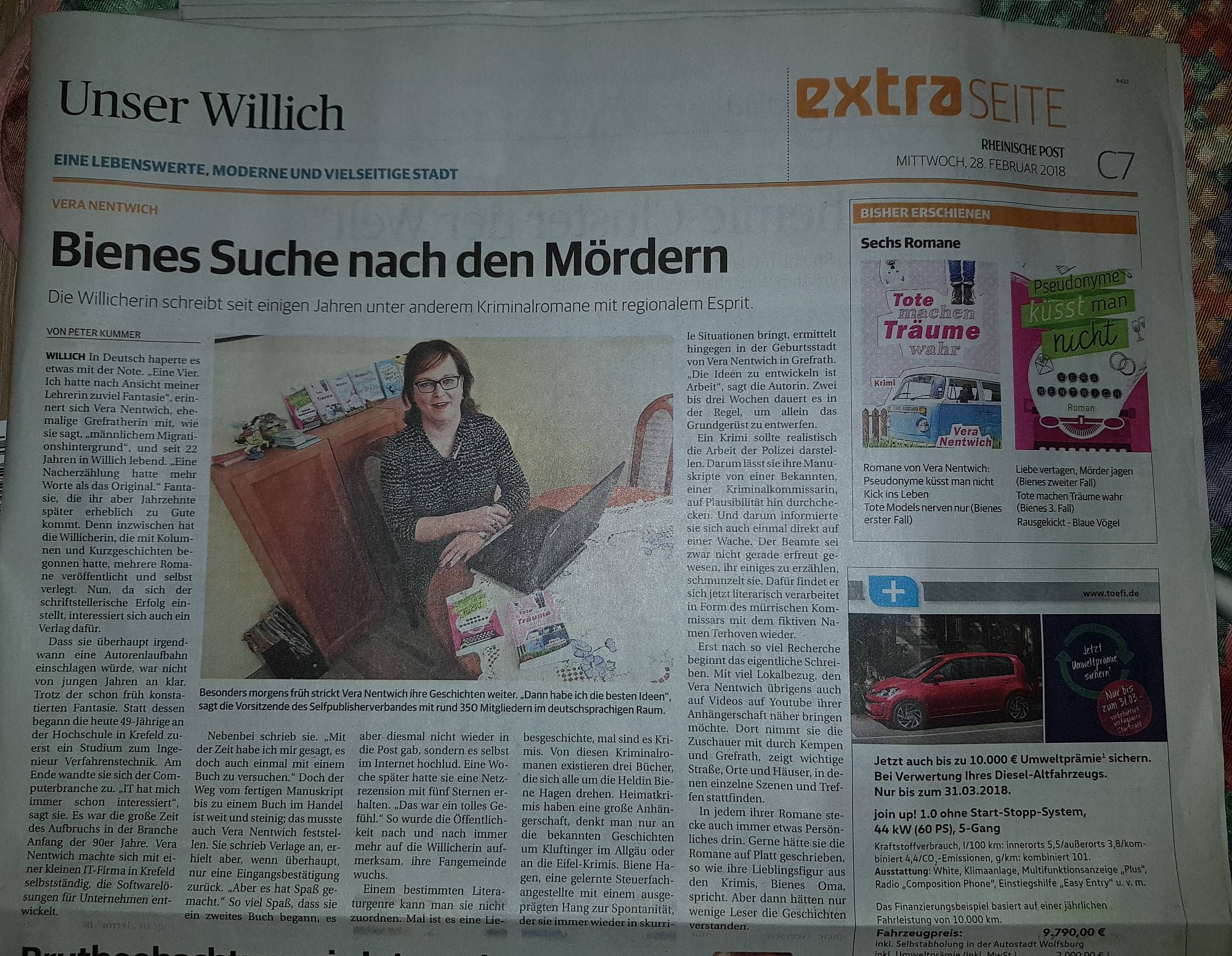 Porträt in der Rheinischen Post vom 28. Februar 2018